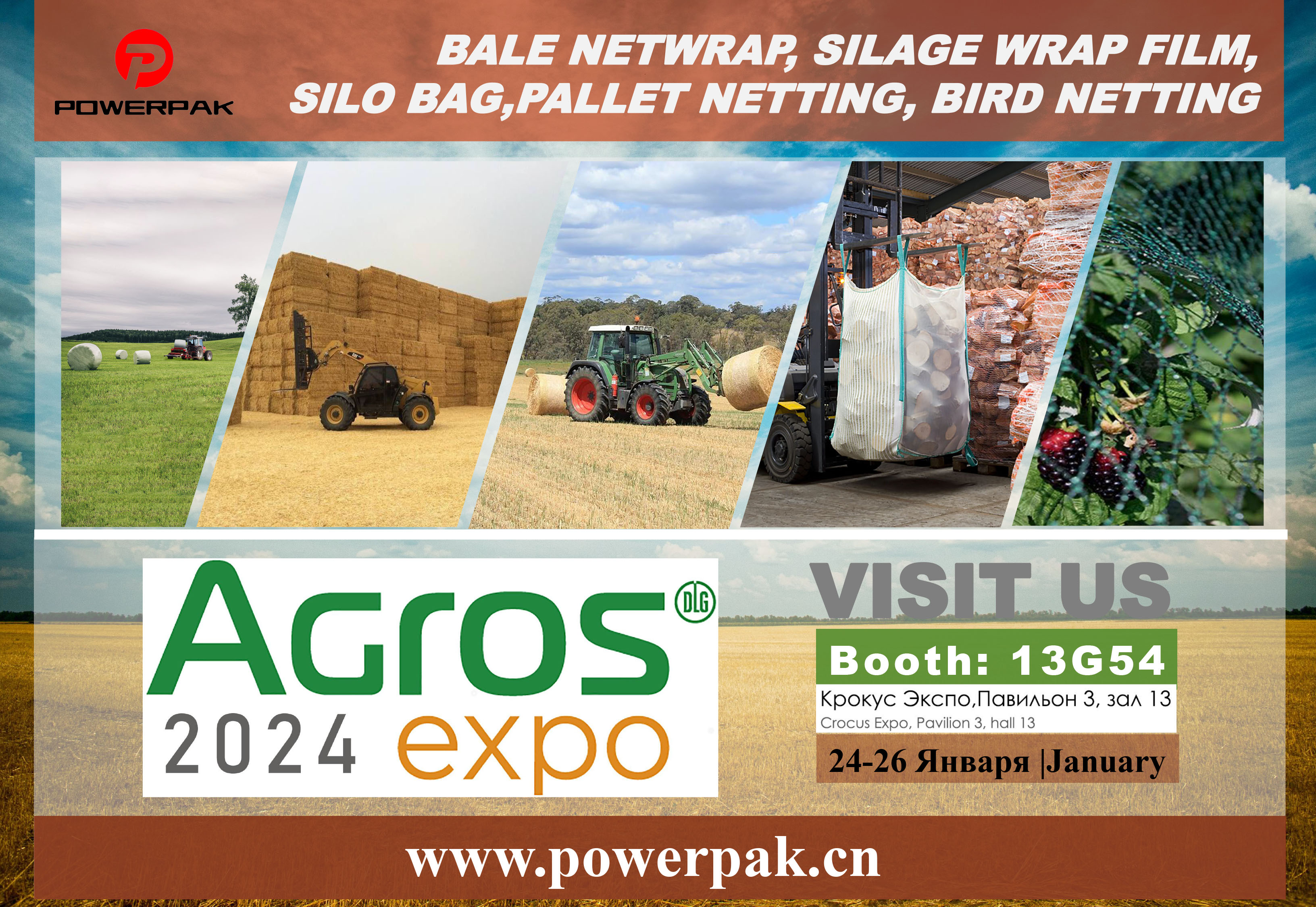 Meet you at Agros 2024 Expo Jan 24th to 26th  Moscow  Russia